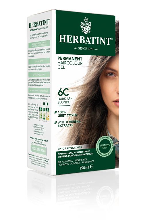 Herbatint Permanent Colour - 6C Dark Ash Blonde