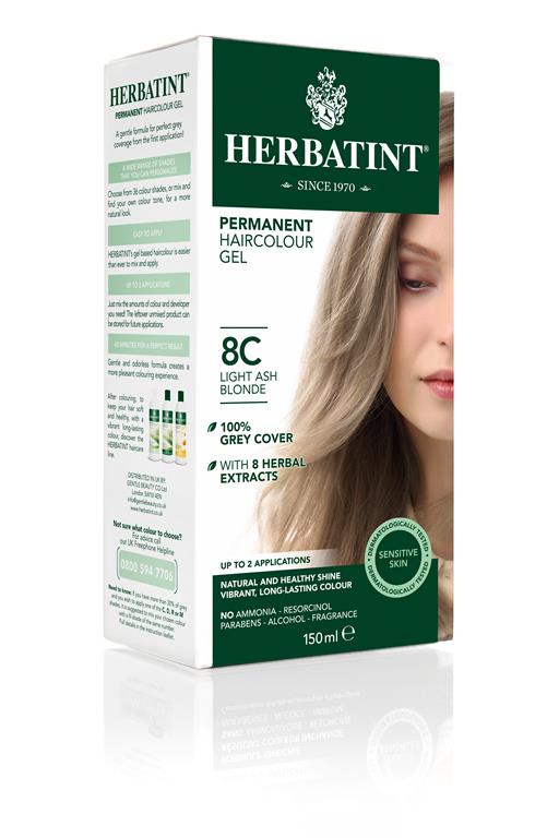 Permanent Hair Colour - 8C Light Ash Blonde